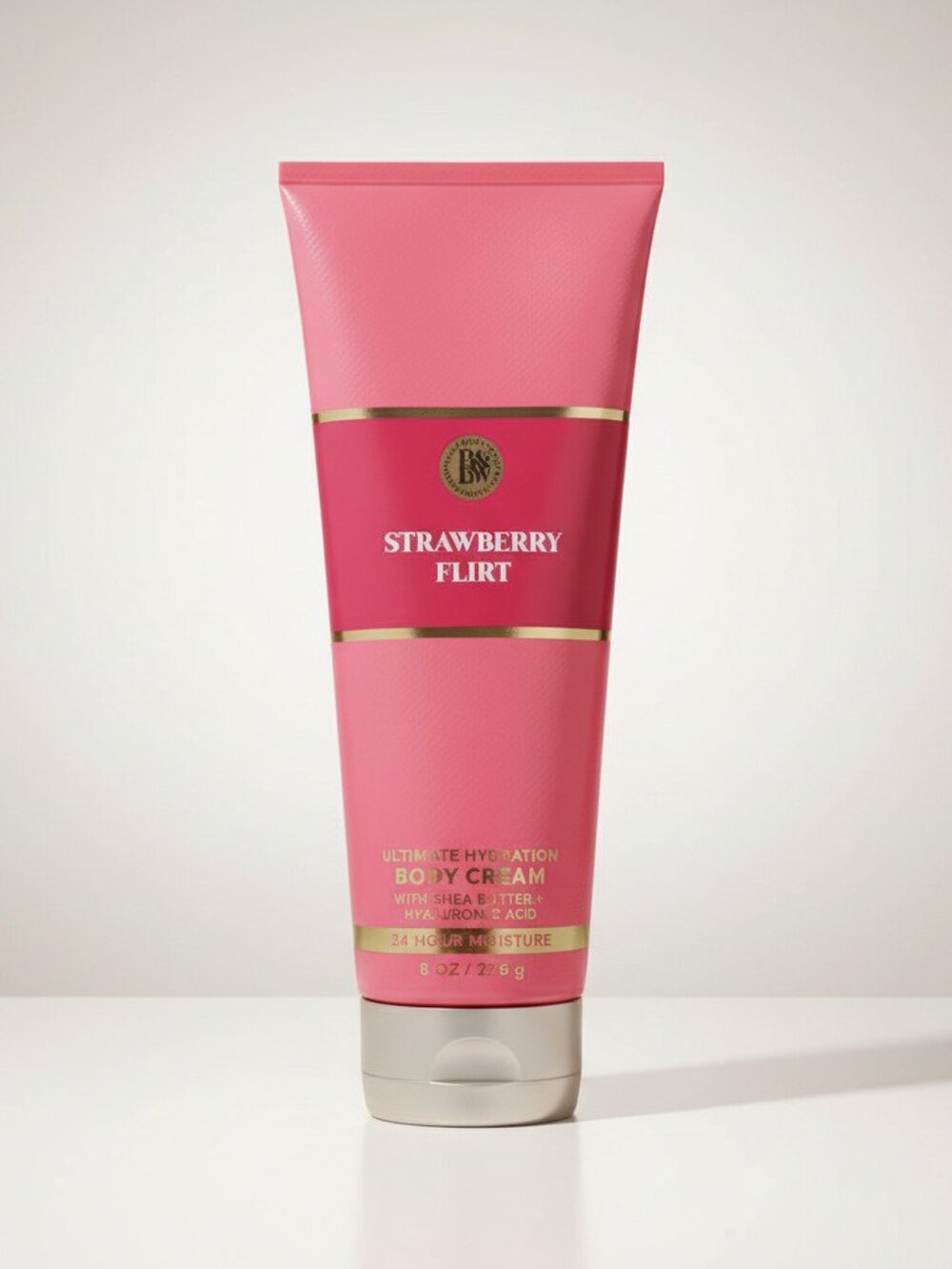 Strawberry Flirt Body Cream For Woman From Bath & Body Works 8 Oz